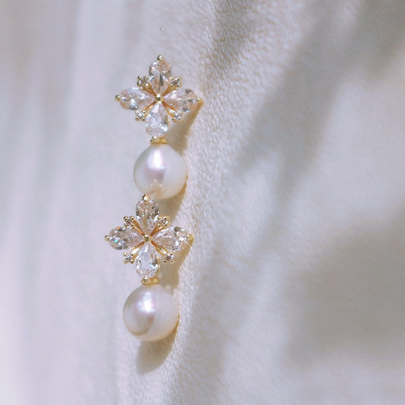 Delicate Artisan Pearl Earring