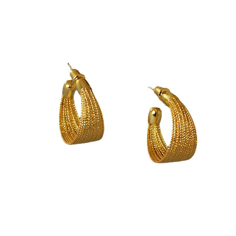 Beautiful Gold Earring with Unique Style