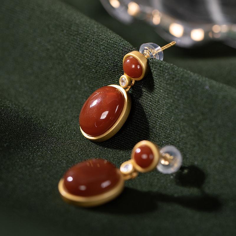 Vintage Handmade Gold Earring