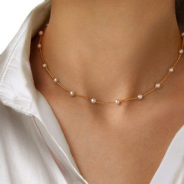 Vintage Handmade Pearl Necklace