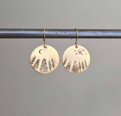 Vintage Handmade Gold Earring