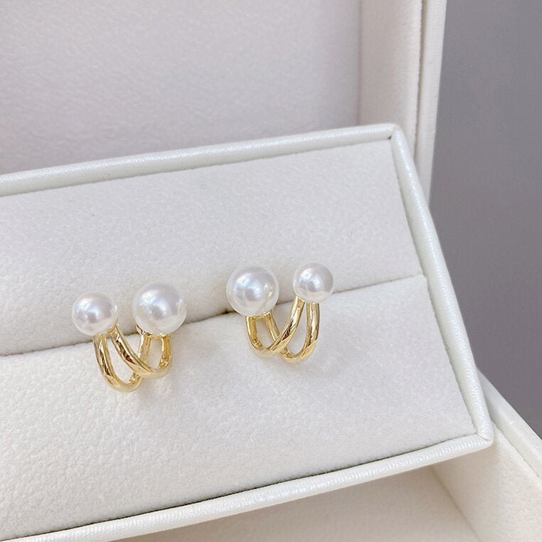 Delicate Artisan Pearl Earring
