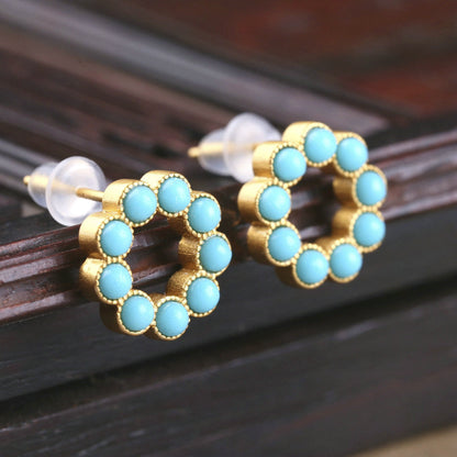 Vintage Handmade Gold Earring