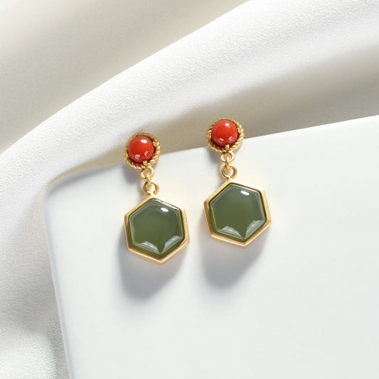 Delicate Artisan Gold Earring