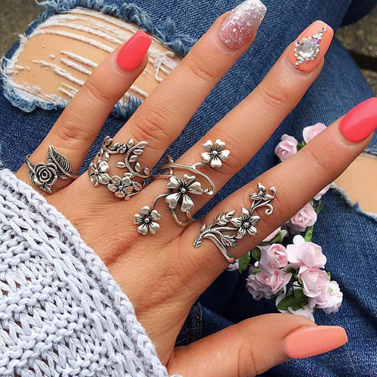Delicate Artisan Silver Set