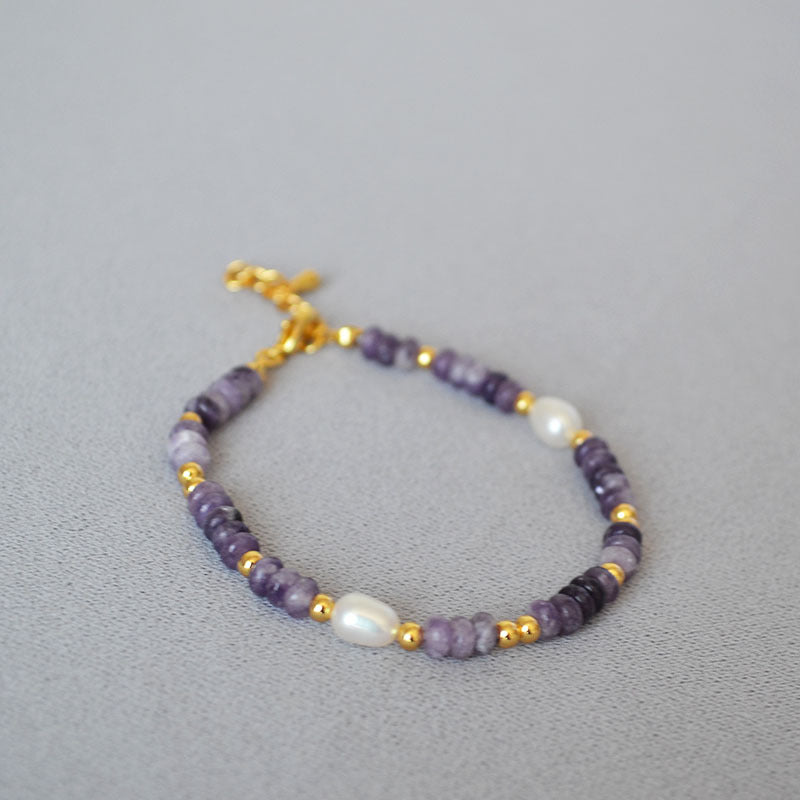 Delicate Artisan Pearl Bracelet