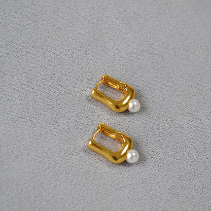 Delicate Artisan Pearl Earring