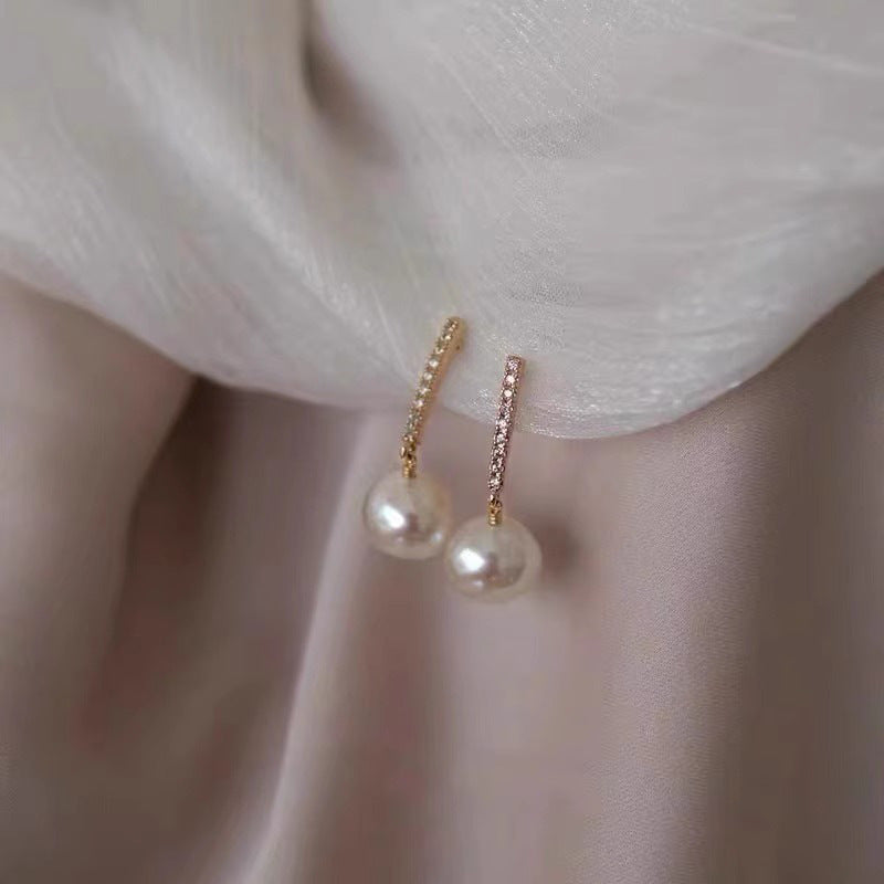 Delicate Artisan Pearl Earring
