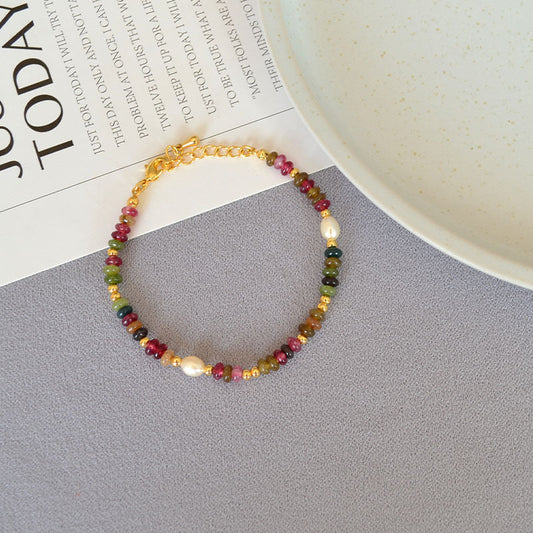 Delicate Artisan Pearl Bracelet