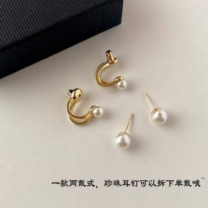Delicate Artisan Pearl Earring