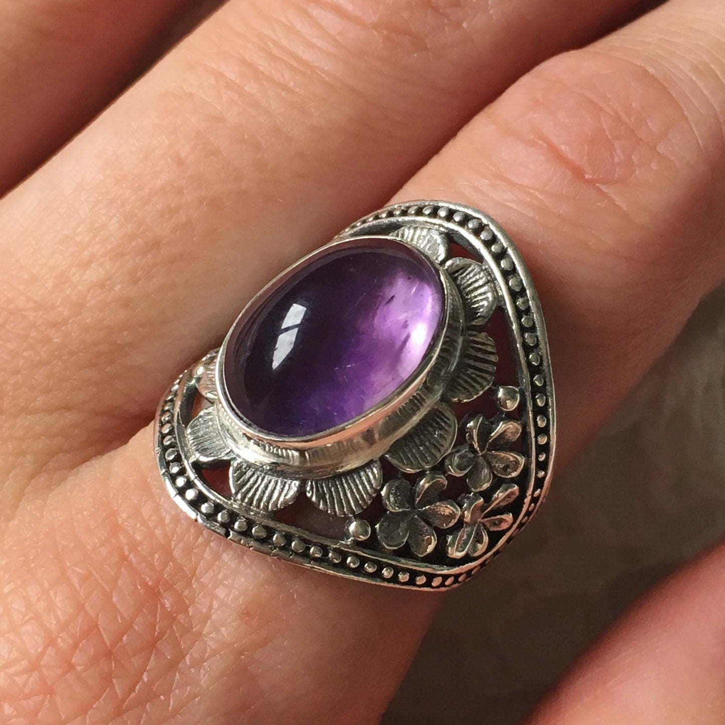 Delicate Artisan Silver Ring