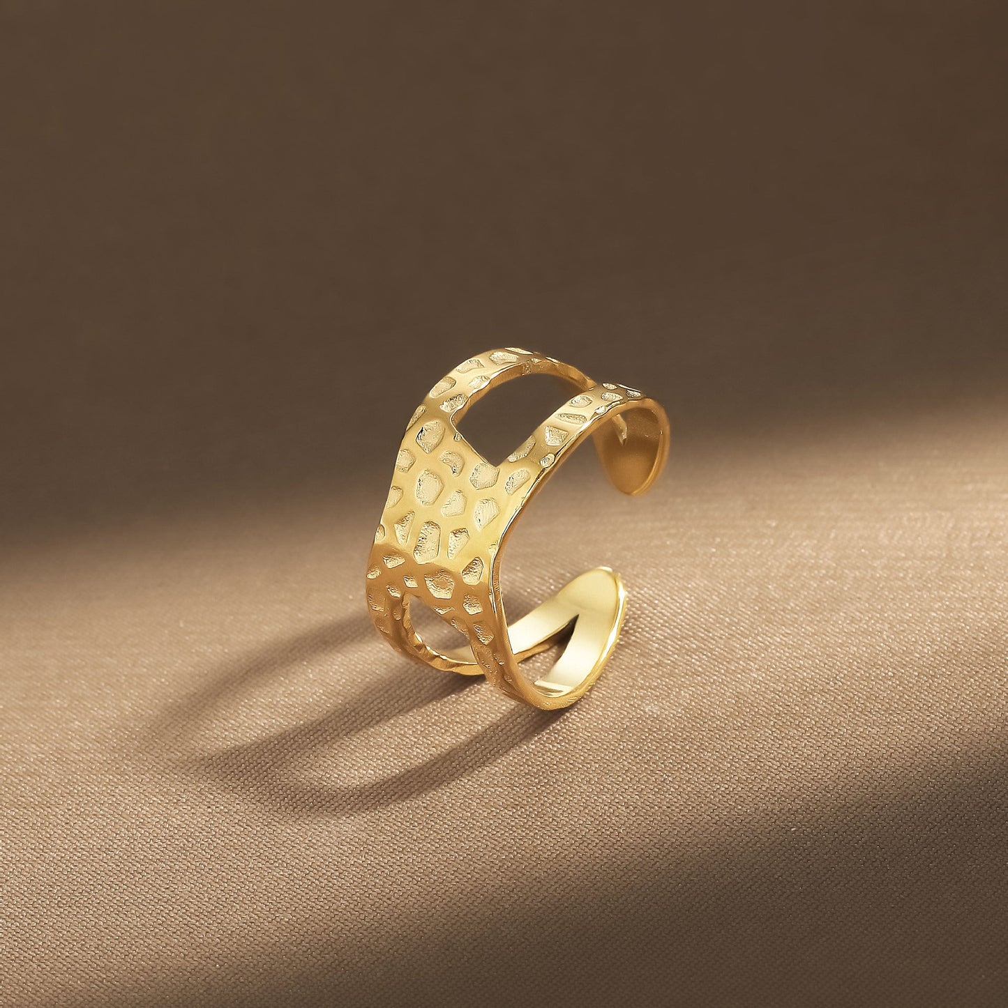 Delicate Artisan Gold Ring