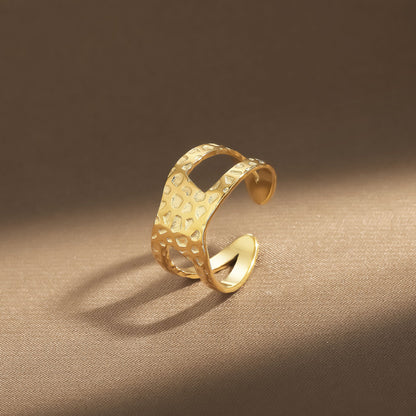 Delicate Artisan Gold Ring