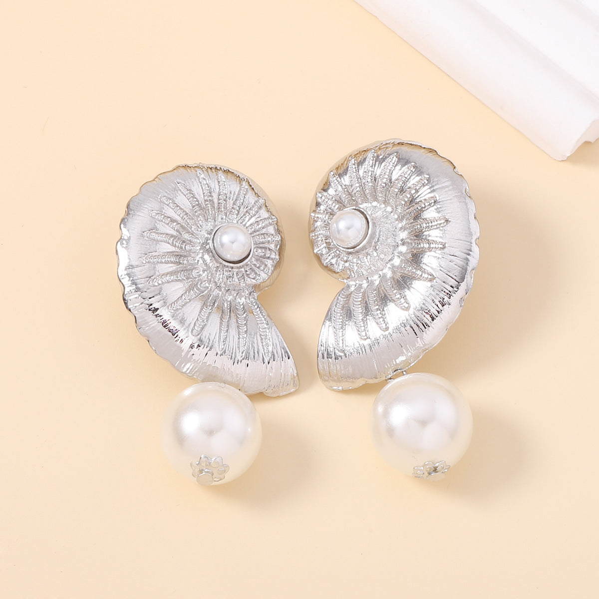 Delicate Artisan Pearl Earring