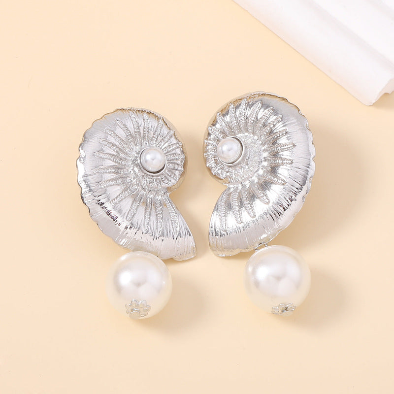 Delicate Artisan Pearl Earring