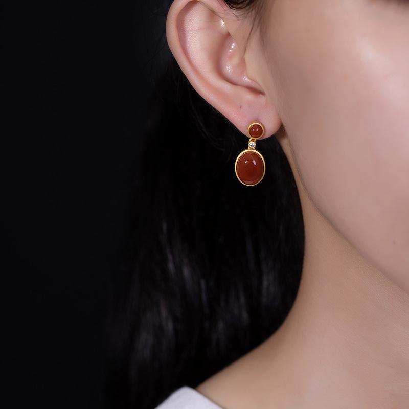 Vintage Handmade Gold Earring