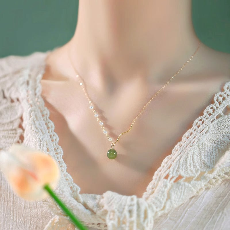 Delicate Artisan Pearl Necklace
