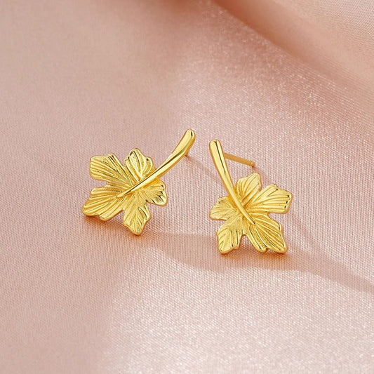 Vintage Handmade Gold Earring