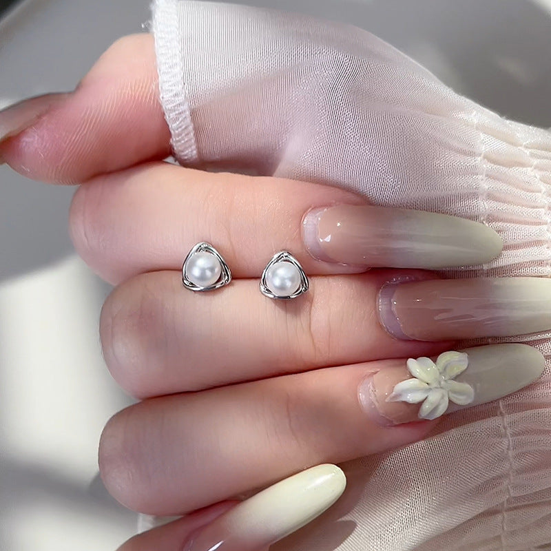 Delicate Artisan Pearl Earring