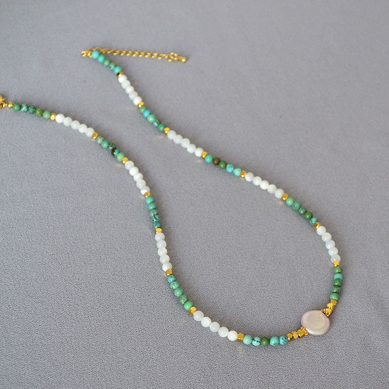 Delicate Artisan Pearl Necklace
