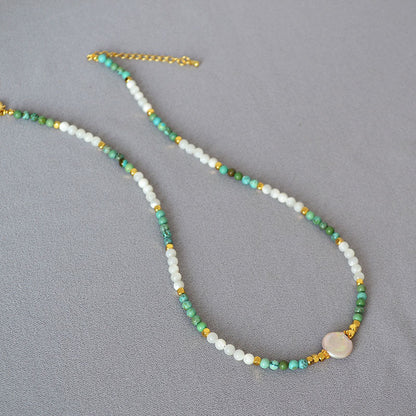 Delicate Artisan Pearl Necklace