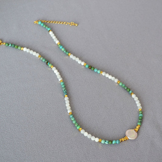 Delicate Artisan Pearl Necklace