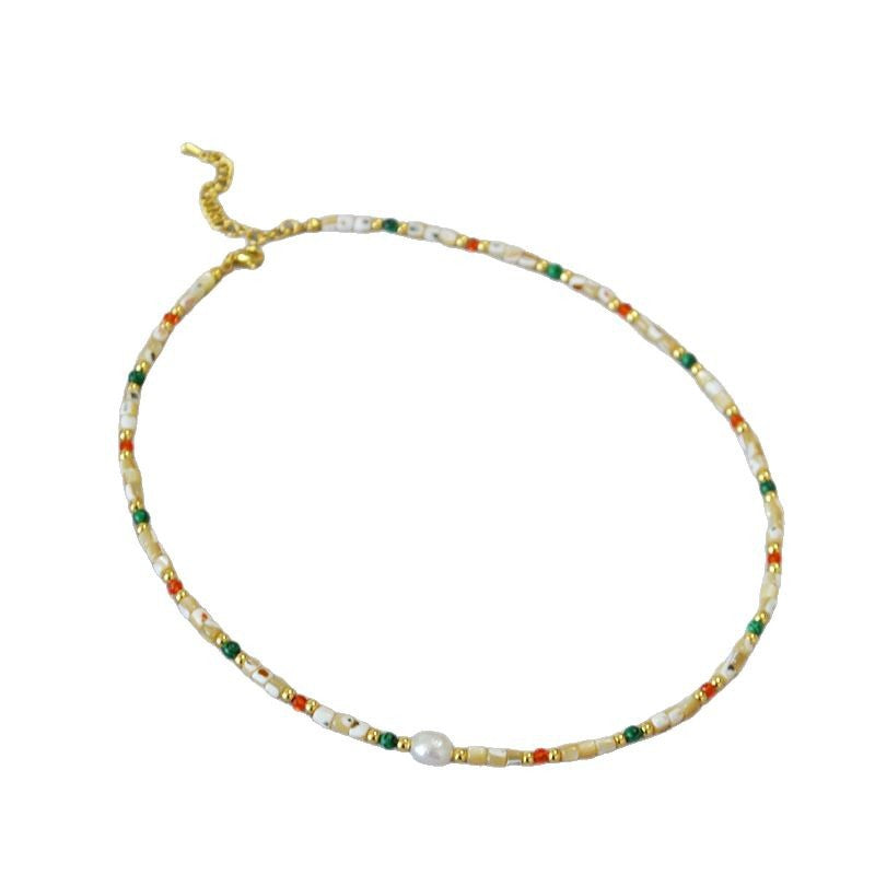 Delicate Artisan Pearl Necklace