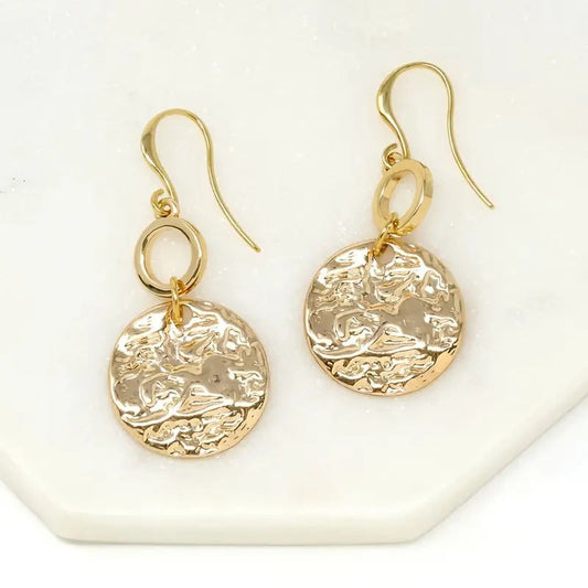 Vintage Handmade Gold Earring