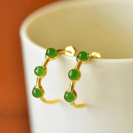Vintage Handmade Gold Earring