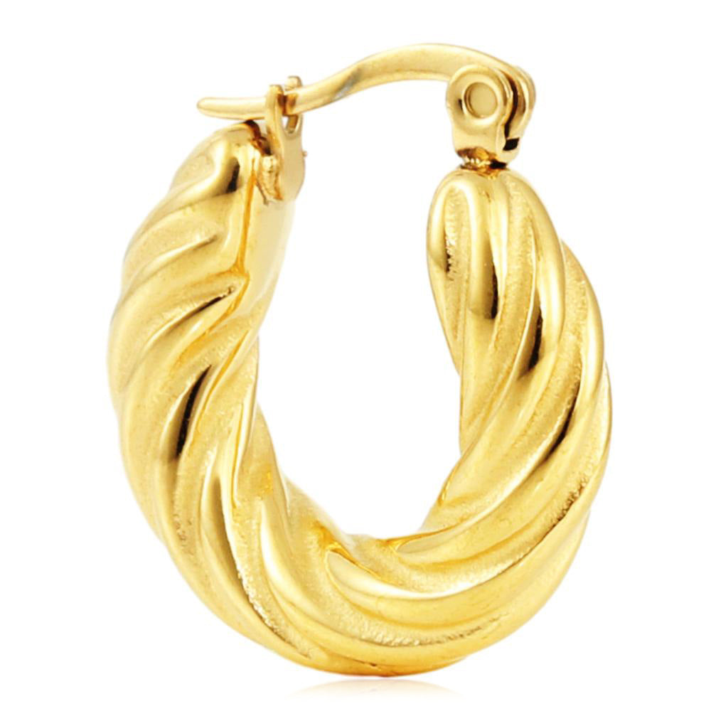 Delicate Artisan Gold Earring