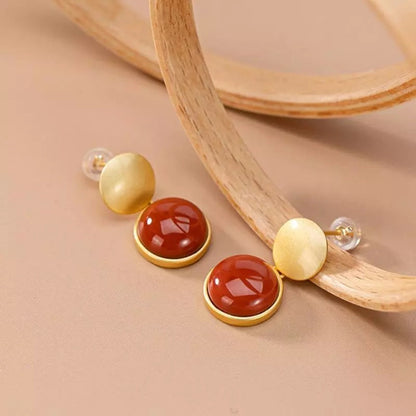 Vintage Handmade Gold Earring