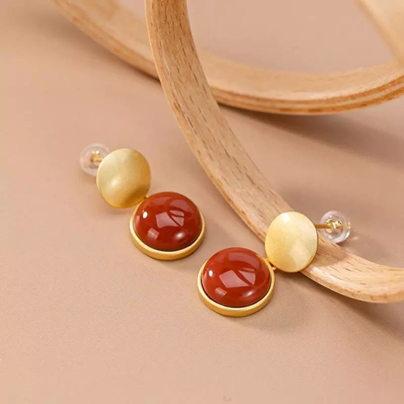 Vintage Handmade Gold Earring