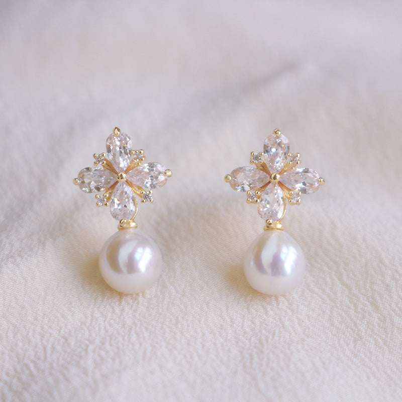 Delicate Artisan Pearl Earring