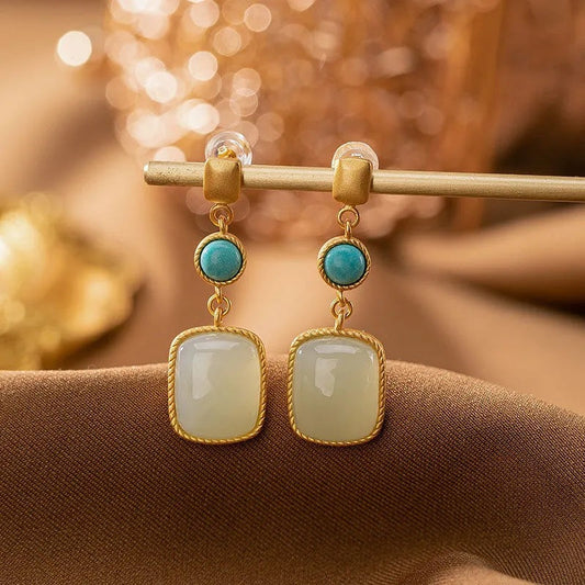 Delicate Artisan Gold Earring