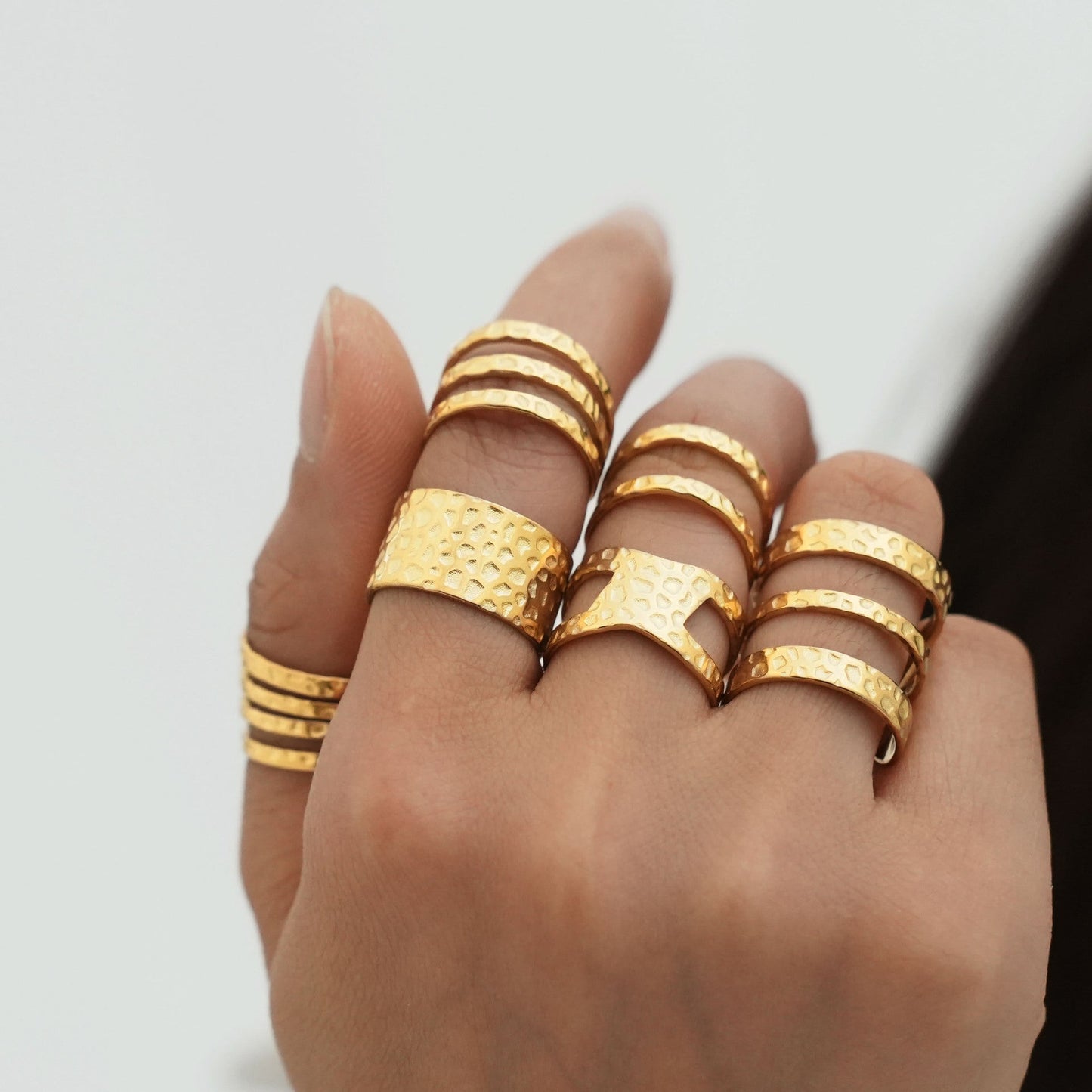 Delicate Artisan Gold Ring