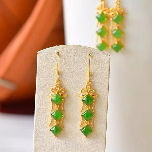 Delicate Artisan Gold Earring