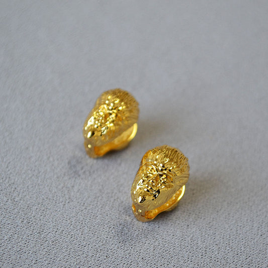 Vintage Handmade Gold Earring