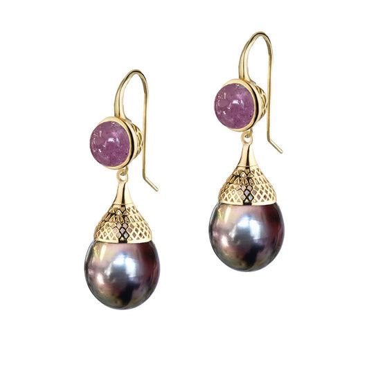 Vintage Handmade Gold Earring