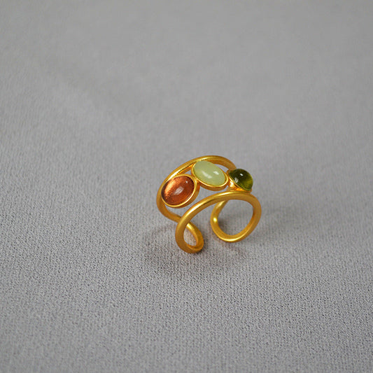 Delicate Artisan Gold Ring
