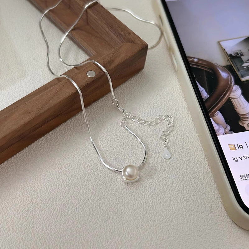 Delicate Artisan Pearl Necklace
