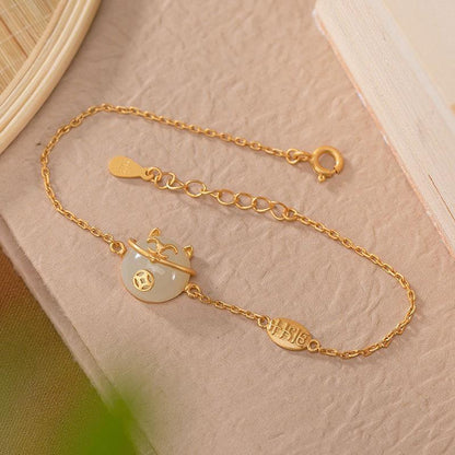 Delicate Artisan Gold Bracelet