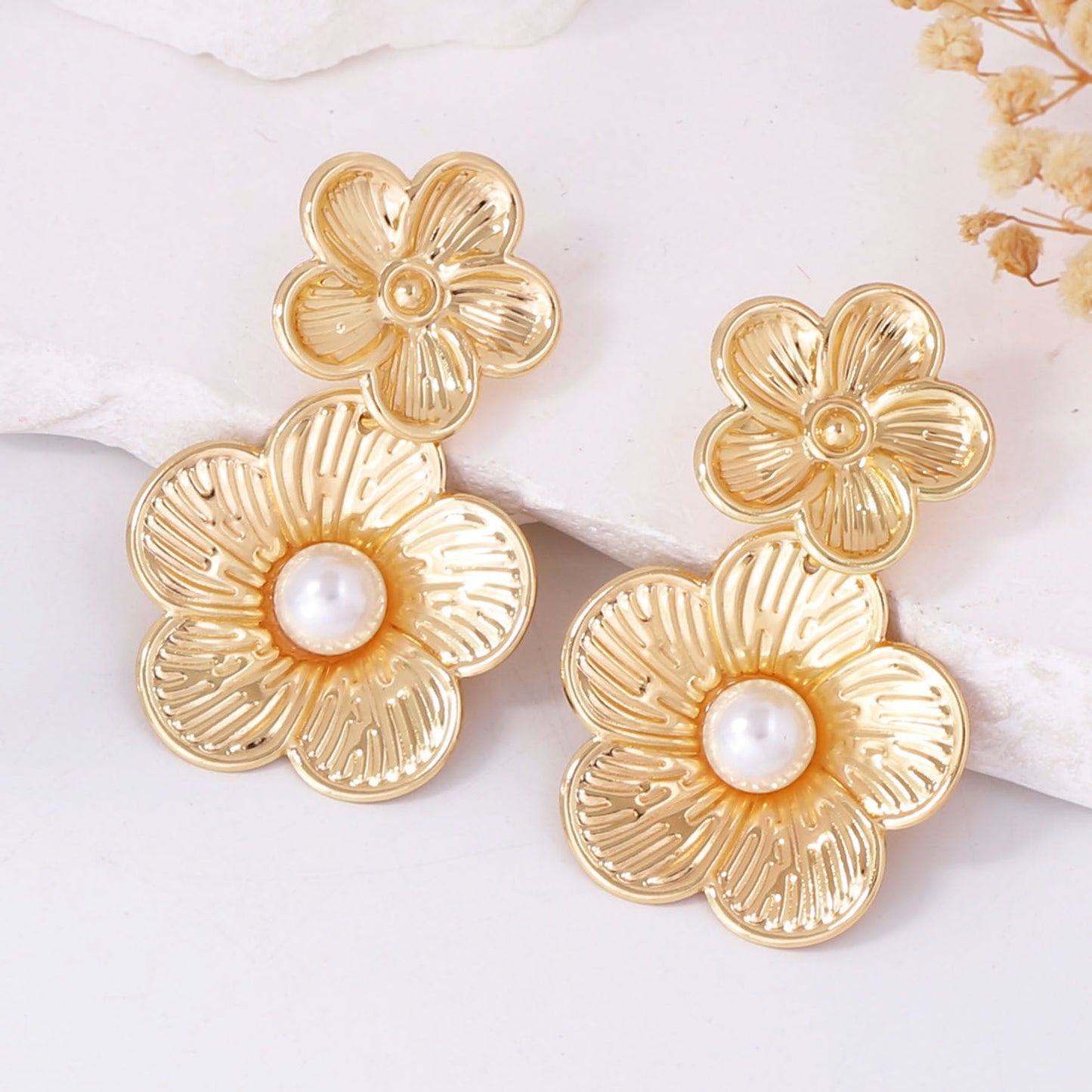 Delicate Artisan Pearl Earring