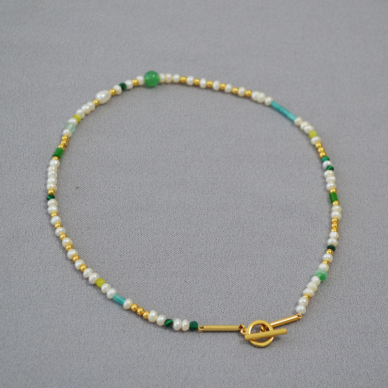 Delicate Artisan Pearl Necklace
