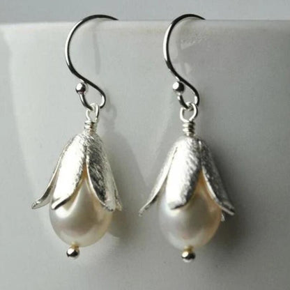 Delicate Artisan Pearl Earring