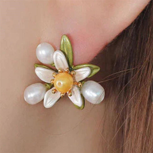 Vintage Handmade Silver Earring