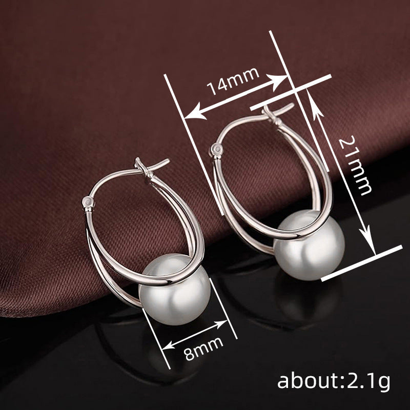 Delicate Artisan Pearl Earring