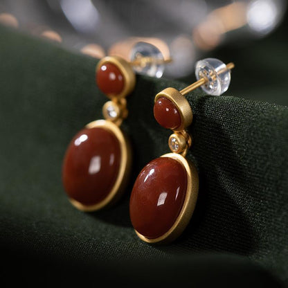 Vintage Handmade Gold Earring