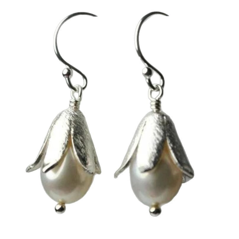 Delicate Artisan Pearl Earring