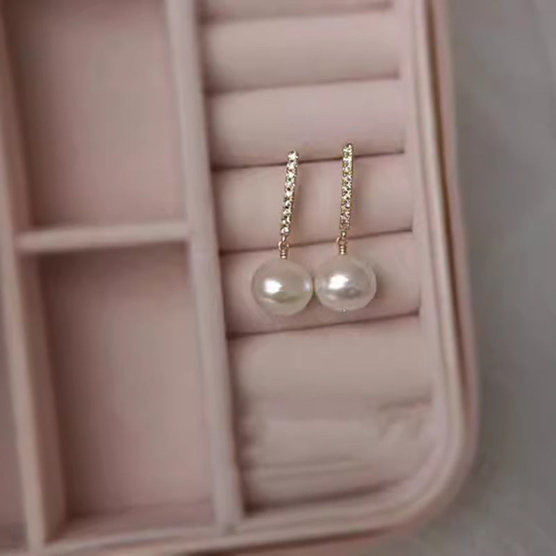 Delicate Artisan Pearl Earring