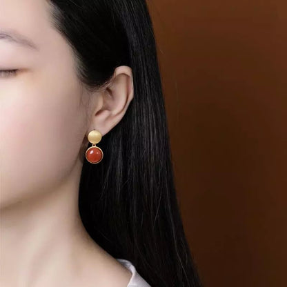 Vintage Handmade Gold Earring